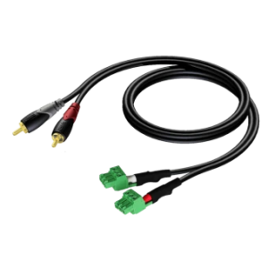 Kabel 2 x RCA (M) do 2 x euroblock (1m)
