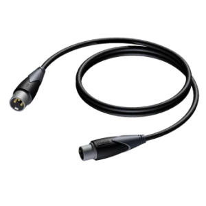 Kabel XLR (M) do XLR (F) (1m)